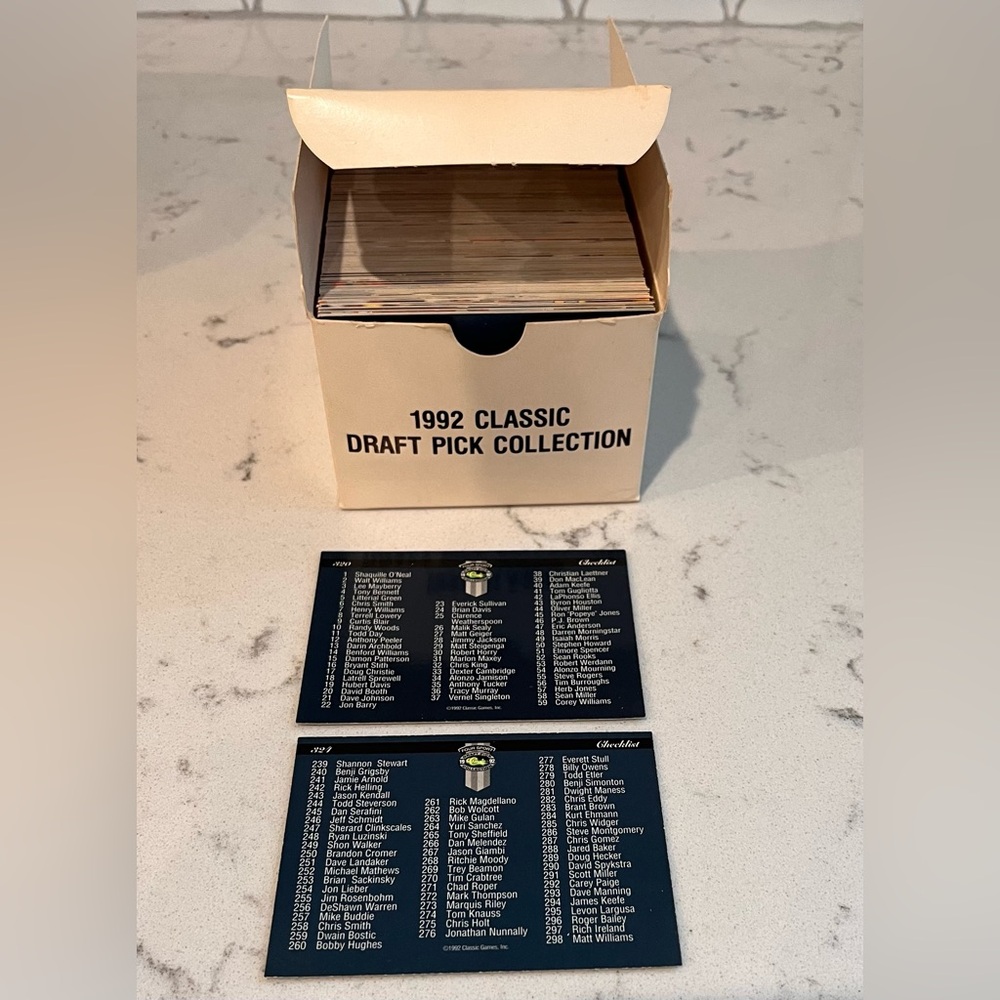 1992 Classic Draft Pick‎ Collection Baseball Cards In The Box